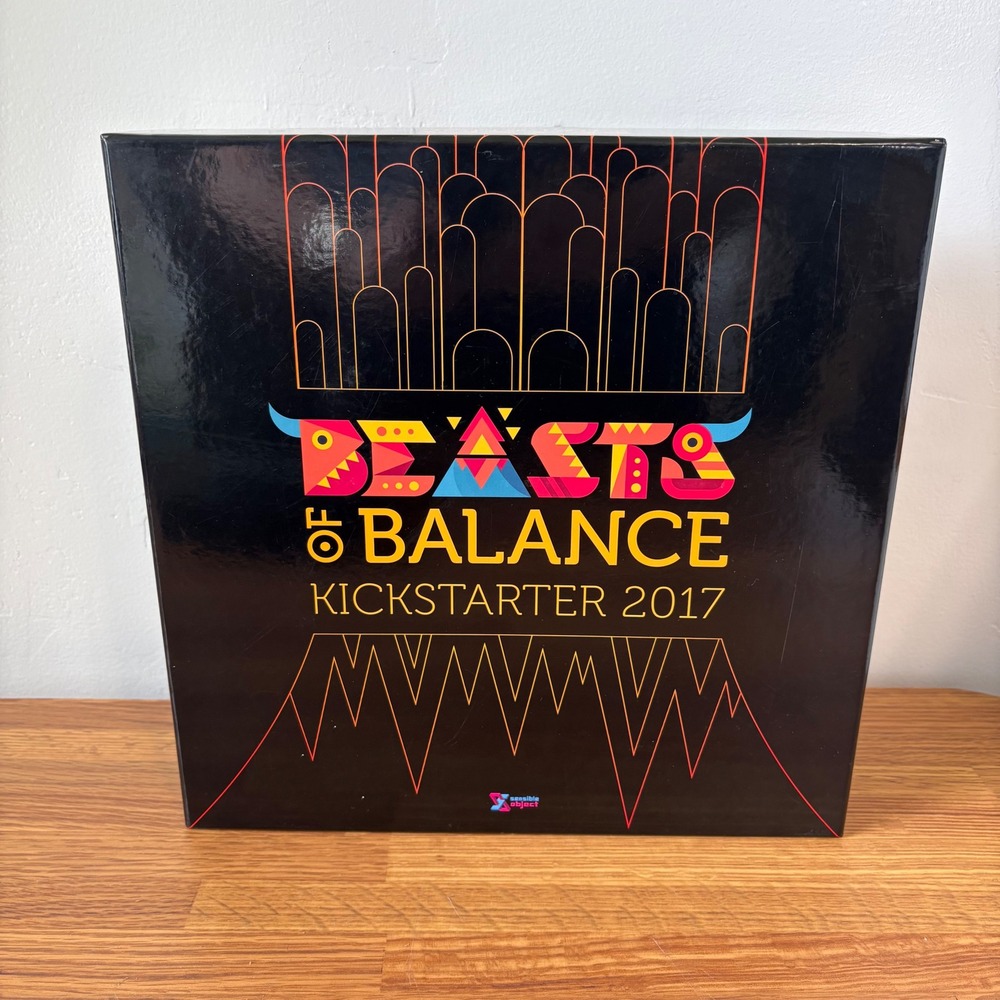 Sensible Object Beasts of Balance EMPTY BOX & Insert Kickstarter 2017 Black GOOD